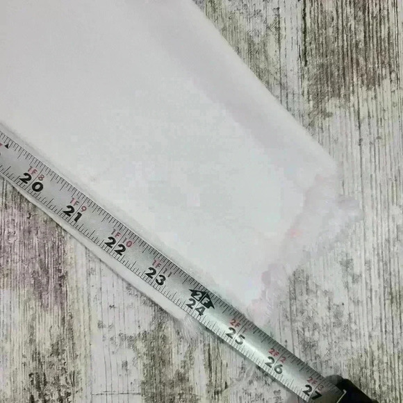 Women's DL1961 Florence Cropped Midrise Instrasculpt Skinny white jeans size 24 - Picture 11 of 11